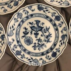 Lovely Set of 5 Ernst GTeichert Colln Meissen Blue Onion Dinner Plates