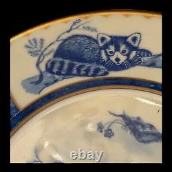 Lynn Chase Leopard Lazuli Blue & White Dinner Plate