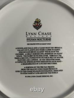 Lynn Chase Sylvan Nocturne Christmas Dinner Plate Pattern Stunning 10 5/8 In