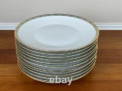 MCM Rosenthal Continental BLUE BAND GOLD LINES 9 ¾ Dinner Plates Set of 12