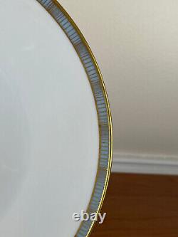 MCM Rosenthal Continental BLUE BAND GOLD LINES 9 ¾ Dinner Plates Set of 12