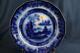 MELLOR & VENABLES FLOW BLUE 9- 1/4 DINNER PLATE BEAUTIES OF CHINA set of 6
