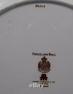 MINTON PORCELAIN BALL COBALT-Set of 8 Dinner Plates- Henry Morgan & Co Montreal