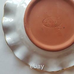 Mackenzie-Childs MORNING GLORY Honeymoon Blue 11 Scalloped Ruffled Dinner Plate