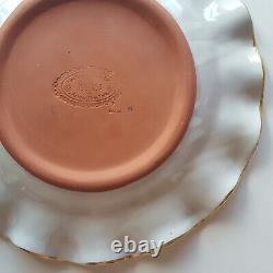 Mackenzie-Childs MORNING GLORY Honeymoon Blue 11 Scalloped Ruffled Dinner Plate