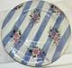 Mackenzie Childs Morning Glory 11 Dinner Plate Blue Stripe