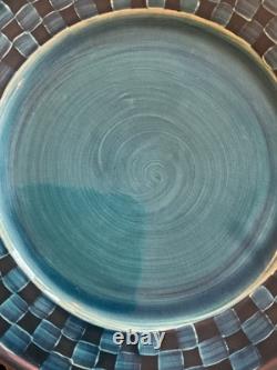 Mackenzie-Childs Wittika Blue Ceramic Dinner Plate Mackenzie-Childs Wittika Blue Ceramic Dinner Plate