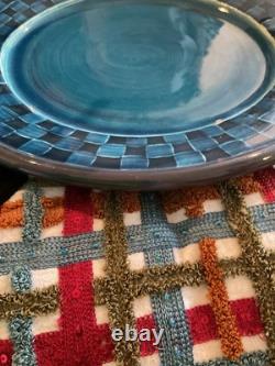 Mackenzie-Childs Wittika Blue Ceramic Dinner Plate Mackenzie-Childs Wittika Blue Ceramic Dinner Plate