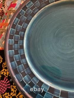 Mackenzie-Childs Wittika Blue Ceramic Dinner Plate Mackenzie-Childs Wittika Blue Ceramic Dinner Plate