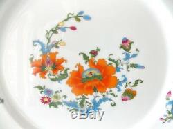Magnificent Vieux Chine French Limoges Dinner Plate Orange Blue White