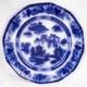 Manilla Flow Blue Dinner Plate Podmore Walker Ironstone Antique 1845 #1