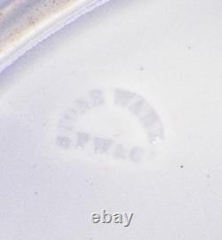 Manilla Flow Blue Dinner Plate Podmore Walker Ironstone Antique 1845 #1