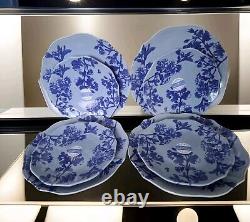 Matceramica Portugal Stoneware Scalloped Floral 11 Dinner 9 Salad 8 Plates Nwt