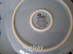Matceramica Portugal Stoneware Scalloped Floral 11 Dinner 9 Salad 8 Plates Nwt