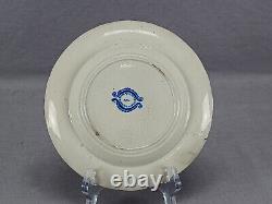 Meeting of Don Quixote & Sancho Panza Dark Blue Transferware 6 3/4 Inch Plate