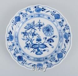 Meissen, Germany, four Blue Onion pattern plates. Approx. 1900