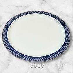 Mikasa Aztec Blue Salad & Dinner Plates Set of 8 Discontinued Excellent