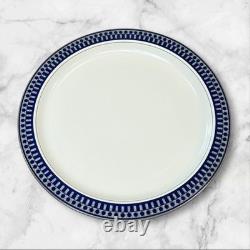 Mikasa Aztec Blue Salad & Dinner Plates Set of 8 Discontinued Excellent