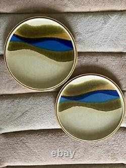 Mikasa Stylekraft Blue River CO901 Dinner Plate 10 3/4 SET of 2