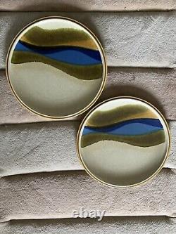 Mikasa Stylekraft Blue River CO901 Dinner Plate 10 3/4 SET of 2