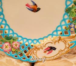 Minton Aesthetic Movement Celeste Blue Christopher Dresser Dinner Plate Bird HTF