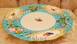 Minton Aesthetic Movement Celeste Blue Christopher Dresser Dinner Plate Bird HTF