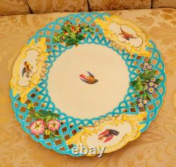 Minton Aesthetic Movement Celeste Blue Christopher Dresser Dinner Plate Bird HTF