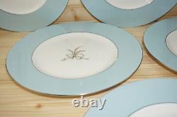 Minton Ardsley Turquoise (6) Dinner Plates, 10 5/8