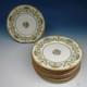 Minton China England Talbot B1124 Blue Scrolls 12 Dinner Luncheon Plates