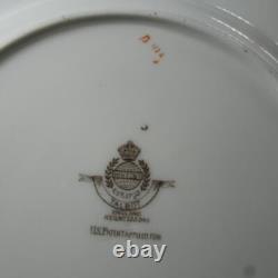 Minton China England Talbot B1124 Blue Scrolls 12 Dinner Luncheon Plates