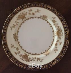 Minton Dynasty Cobalt Blue 10 5/8 Dinner Plate -(11 More Available)- H3775