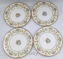 Minton England Talbot Blue Scrolls Set of Plates 4 dinner 4 salad 4 bread butter