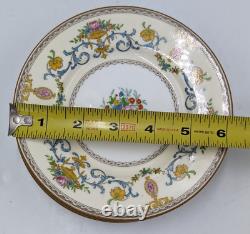 Minton England Talbot Blue Scrolls Set of Plates 4 dinner 4 salad 4 bread butter