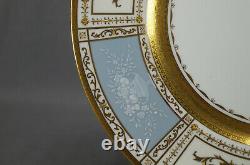 Minton Signed A Pointon Pate-Sur-Pate & Raised Gold Neoclassical 10 5/8 Plate