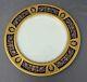 Mintons 6196, Cobalt Blue, Encrusted Gold Band Plate 9 7/8 C. 1900