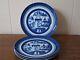 Mottahedeh Blue Canton 10 Dinner Plates, Historic Charleston Portugal Set Of 4