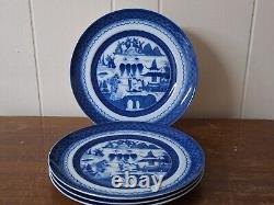 Mottahedeh Blue Canton 10 Dinner Plates, Historic Charleston Portugal Set Of 4