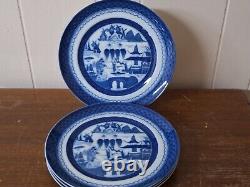 Mottahedeh Blue Canton 10 Dinner Plates, Historic Charleston Portugal Set Of 4