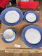 Mottahedeh Blue Lace Dinner 10 Salad 8 1/2 Bread 7 Cup Saucer Old Stock