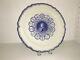 Mottahedeh George Washington Dinner Plate, Blue/White Feather Leeds Edge