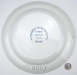 Mottahedeh TORQUAY Winterthur 10.5 Dinner Plate Blue Transferware Shells