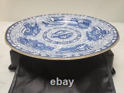 Mottahedeh Torquay Blue Dinner Plates Seashells Reproduction