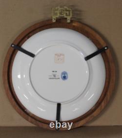 Mottahedeh Vista Alegre Blue Canton Framed Hanging Dinner Plate Portugal