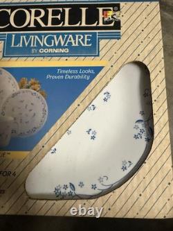 NEW CORELLE Provincial Blue 16 Piece Set Vintage Corningware. Unopened