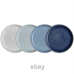 NEW Denby Studio Coupe Dinner Plate Medium Blue Set 4pce