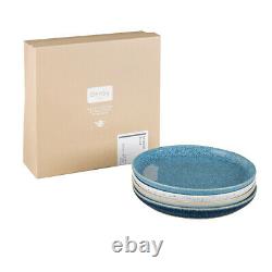 NEW Denby Studio Coupe Dinner Plate Medium Blue Set 4pce