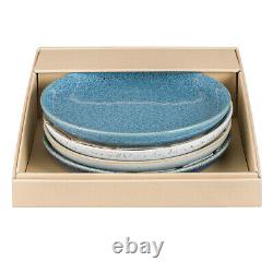 NEW Denby Studio Coupe Dinner Plate Medium Blue Set 4pce