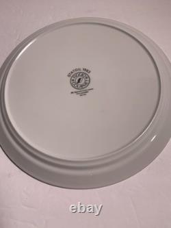 NEW RARE Set Of 4 MCM Figgjo Gourmet Norway Statoil Design Blue Dinner Plate 10