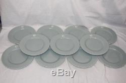 NEW Set of 11 PRIMAGERA Blue/Gray Ceramic 11 Dinner Plates, Portugal Mint