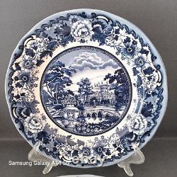 NEW Set of 6 Legend British Heritage Earthenware Belmont Dark Blue Dinner Plates